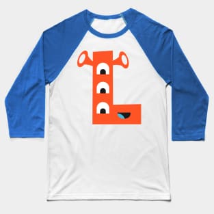 L Letter Baseball T-Shirt